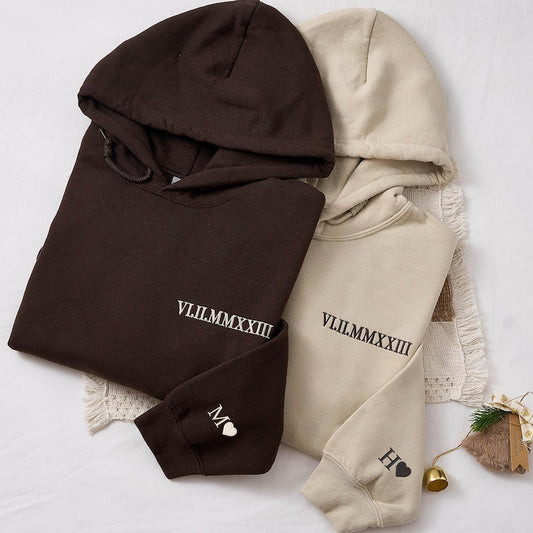 هودي الأزواج المخصص بالاسم والتاريخم