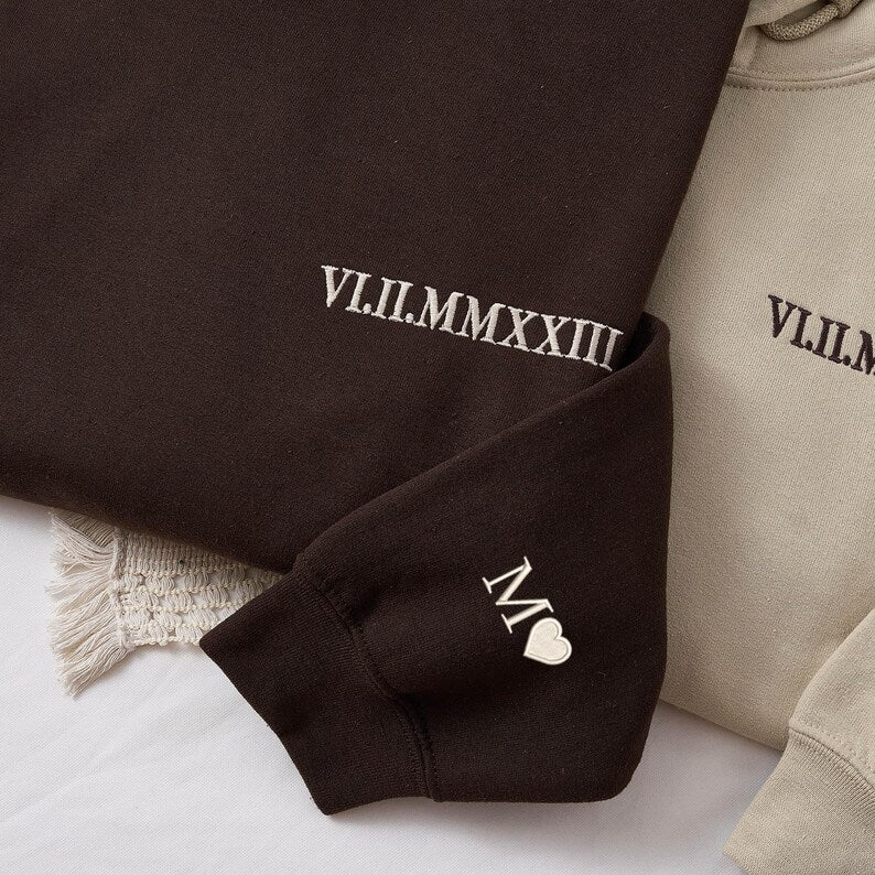 هودي الأزواج المخصص بالاسم والتاريخم