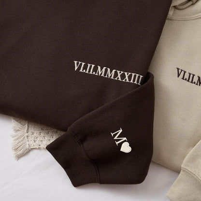 هودي الأزواج المخصص بالاسم والتاريخم